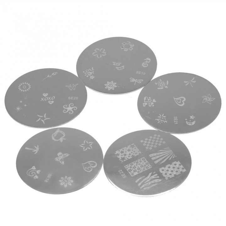 Professional Nail Art Stamp Stamping Polish Nail DIY Design Kit Decoratio