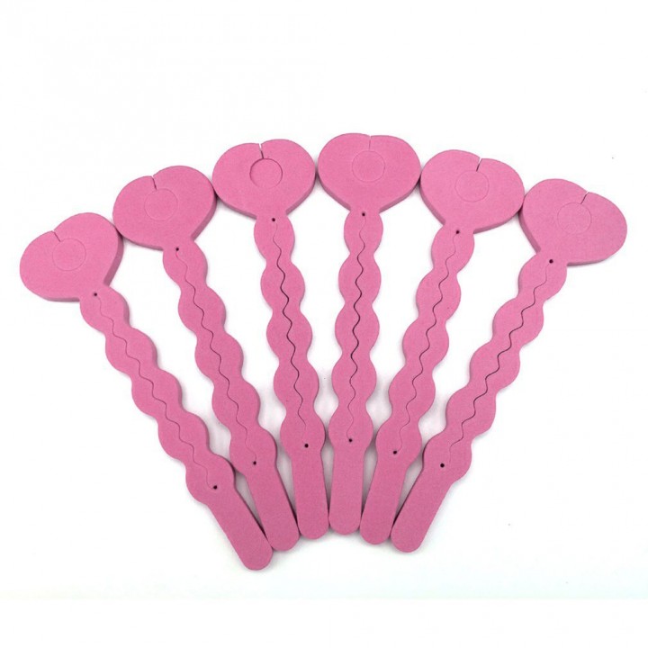 6 PCS Magic Sponge Hair Soft Curler Roller Tool Salon Hair Style Accessory