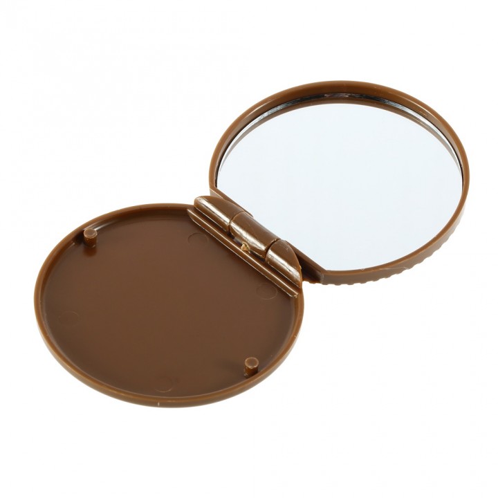 Cute Girl Chocolate Cookie Shape Design Cosmetic Mirror Makeup Chocolate Comb