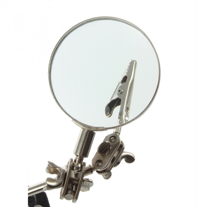 Professional Third Hand Soldering Iron Stand Jewelry Helping Magnifying Tool