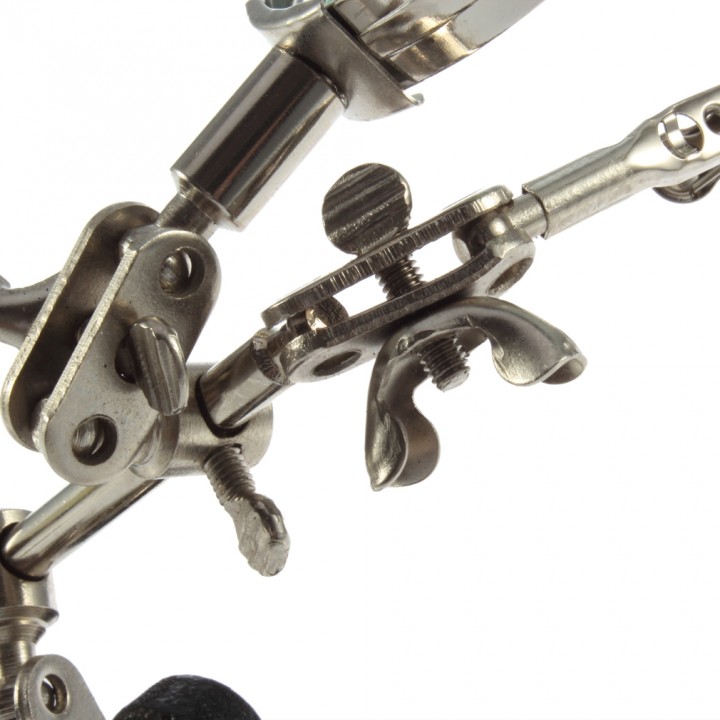 Professional Third Hand Soldering Iron Stand Jewelry Helping Magnifying Tool