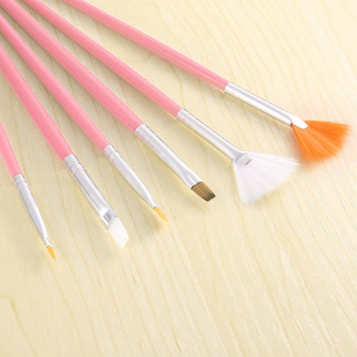 15Pcs Cosmetic Nail Art Polish Painting Draw Pen Brush Tips Tools Set UV Gel