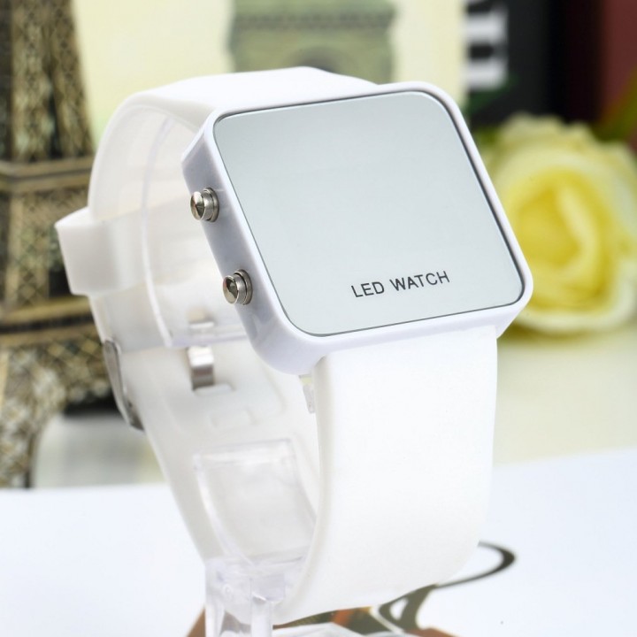 Multicolor Unisex Men women LED Silicone Band Digital Sport Wrist Watch