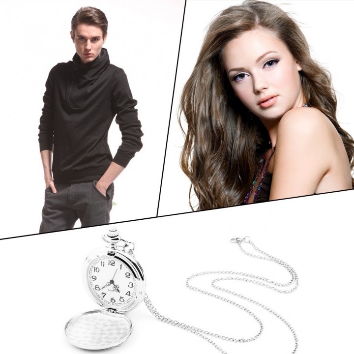 New Retro Vintage Antique Quartz Necklace Pendant Pocket Watch 3 Colors