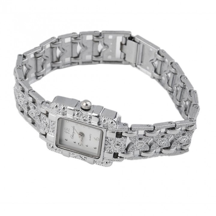 Women Quartz Clock Fashion Bracelet Watch Luxury Square Ladies Wristwatch