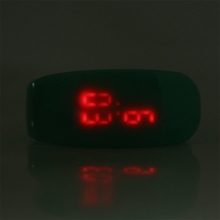Silicone Rubber LED Bracelet Touch Digital Wrist Watch Electronic Stylish