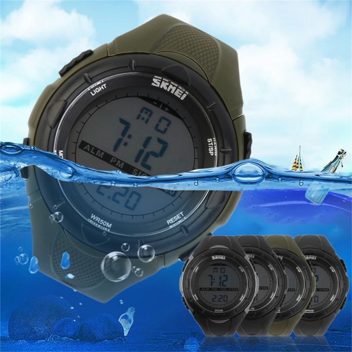 SKMEI Fashion Men Dive Swim Climbing Digital Outdoor Wrist Military Sports Watch