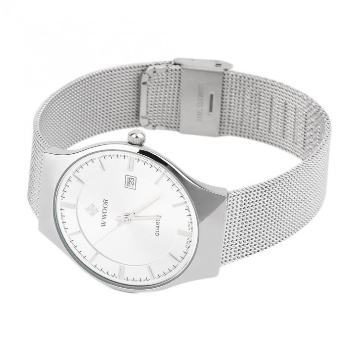 WWOOR Super Thin Simple Quartz Watches Casual Waterproof Quartz Watch