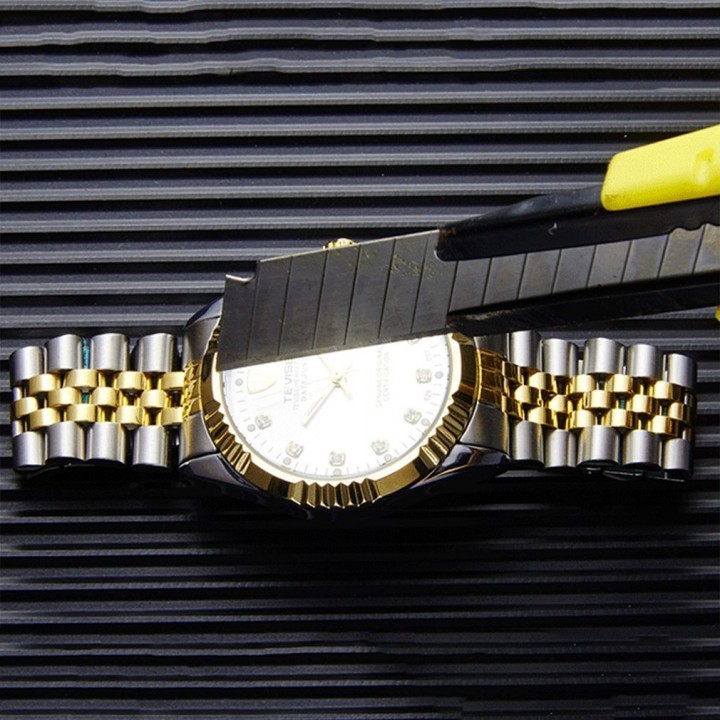 TEVISE 629-001 Business Style Men Automatic Mechanical Calendar Wristwatch