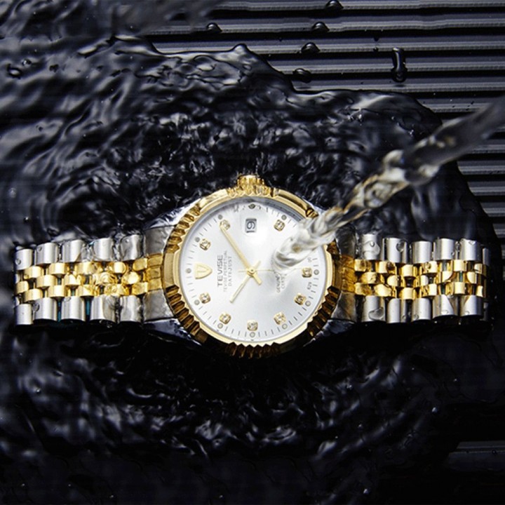 TEVISE 629-001 Business Style Men Automatic Mechanical Calendar Wristwatch