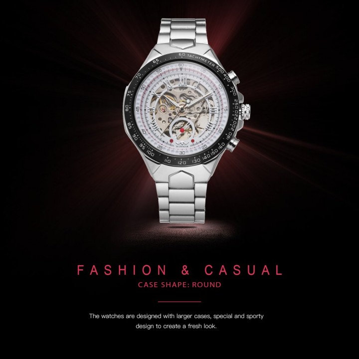 Men Automatic Mechanical Watch Water Resistance Business Wrist Watch TM432