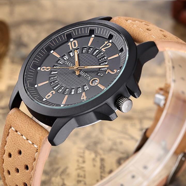 Hannah Martin HM-1601 Waterproof Male Sport Watch Fashion Quartz Wristwatch