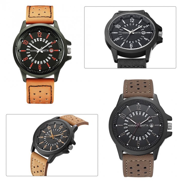 Hannah Martin HM-1601 Waterproof Male Sport Watch Fashion Quartz Wristwatch