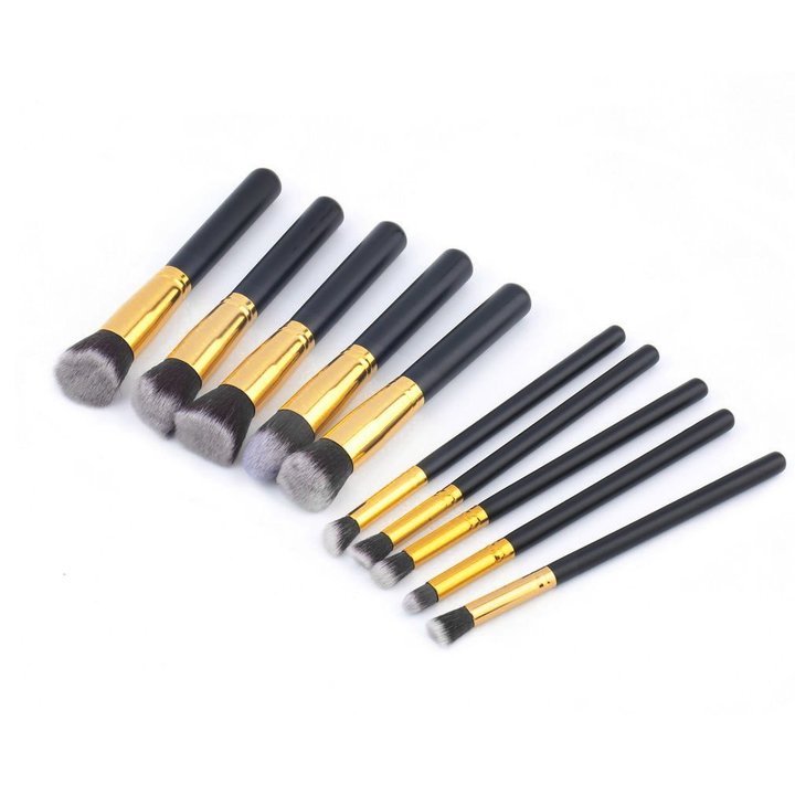 10pcs Professional Cosmetic Makeup Brushes Set Foundation Eyeshadow Brush