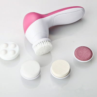 5 in 1 Multifunction Electrical Facial Cleansing Brush Spa Operated Kit