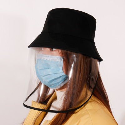 Protective Face Shield Cover Hat Anti Spitting Saliva Drool Fisherman Cap