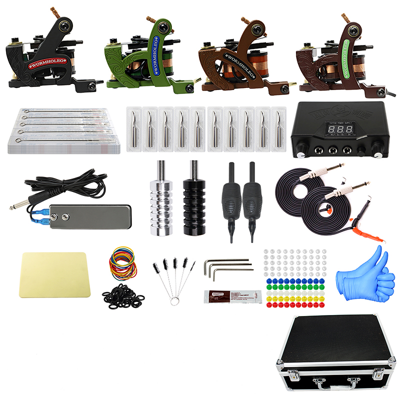 Tattoo set complete tattoo gun set with shell 4-piece entry tattoo machine set Tattoo Kit