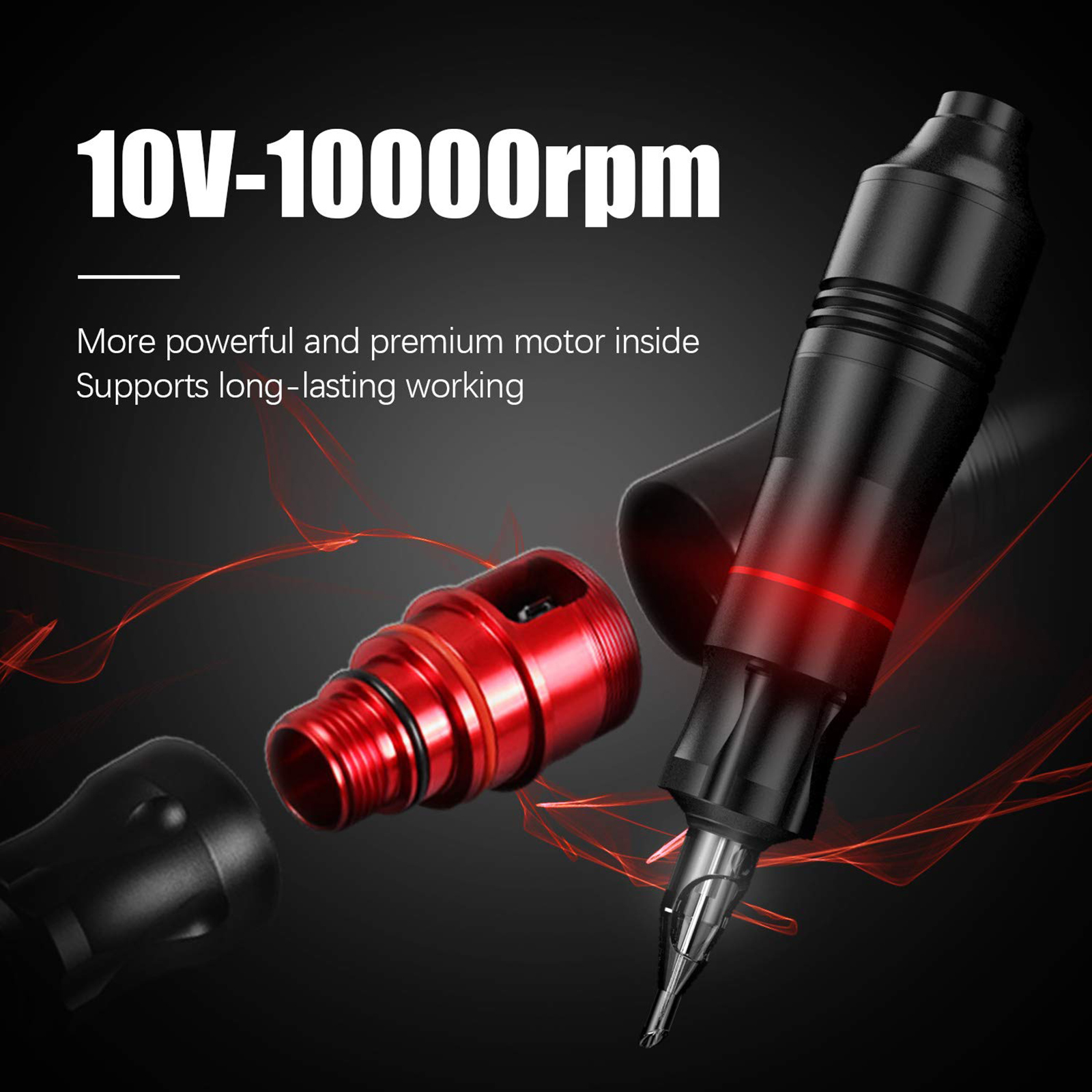 Wormhole tattoo pen professional complete rotary tattoo machine 50 ink cartridge needle tattoo pen