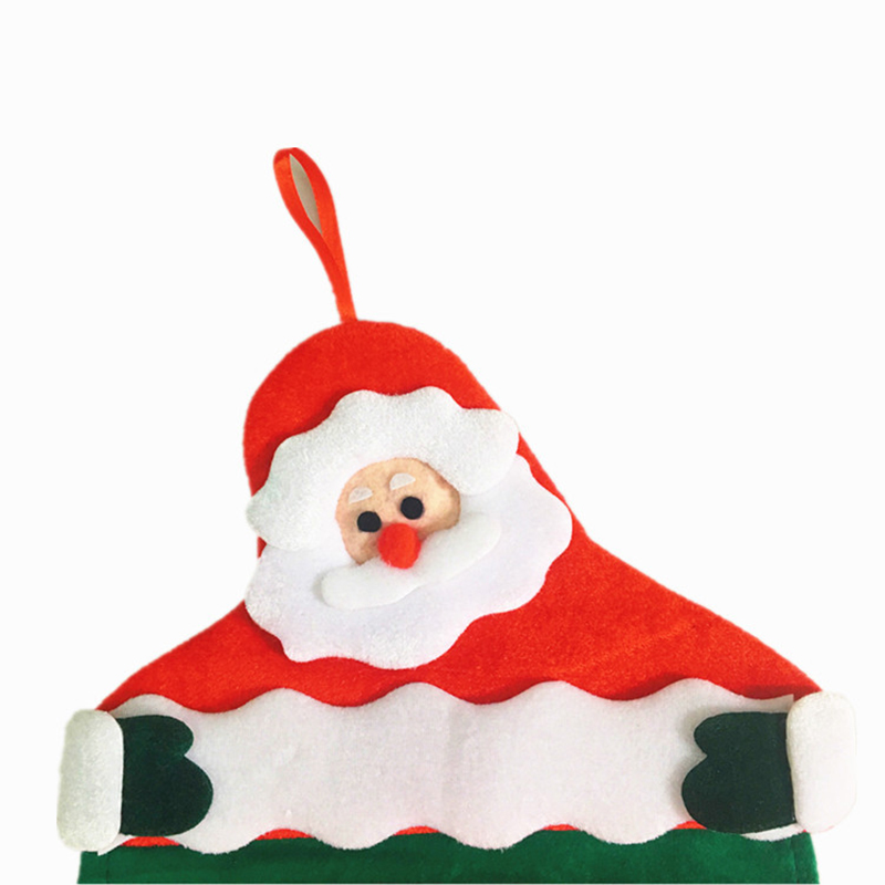 Christmas calendar non woven velvet gilded old man Calendar Christmas decorations