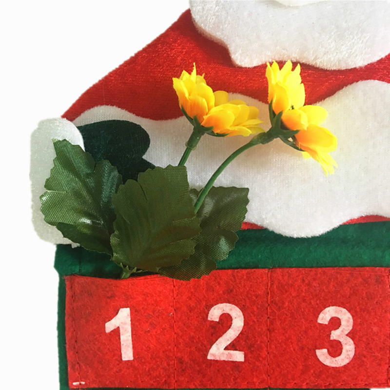 Christmas calendar non woven velvet gilded old man Calendar Christmas decorations