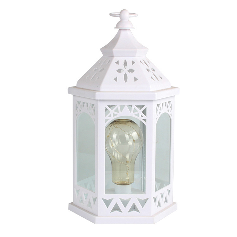 Christmas selection European style retro hanging white LED lanterns for holiday home decoration