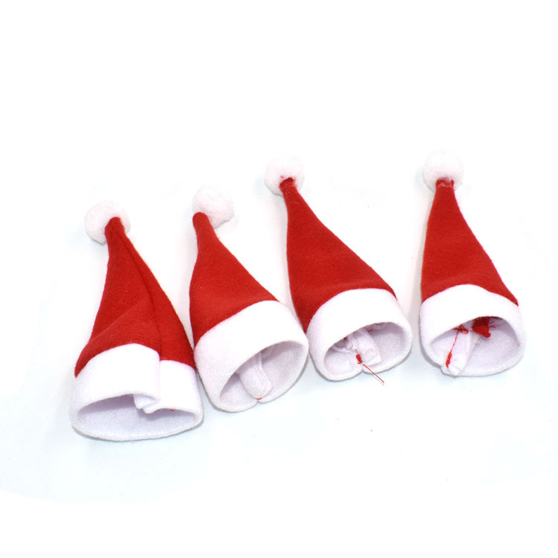 Christmas Hat Christmas hat knife and fork set Christmas tableware bottle big ball cap