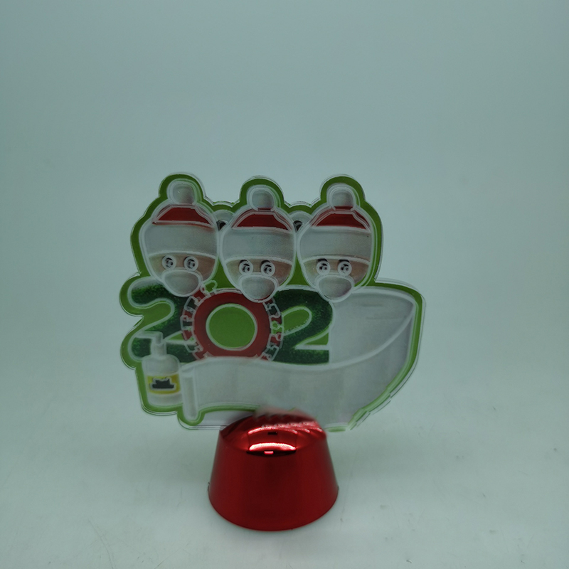 3D Nightlight Christmas Ornament luminous Christmas pendant Decoration Christmas survivor Pendant