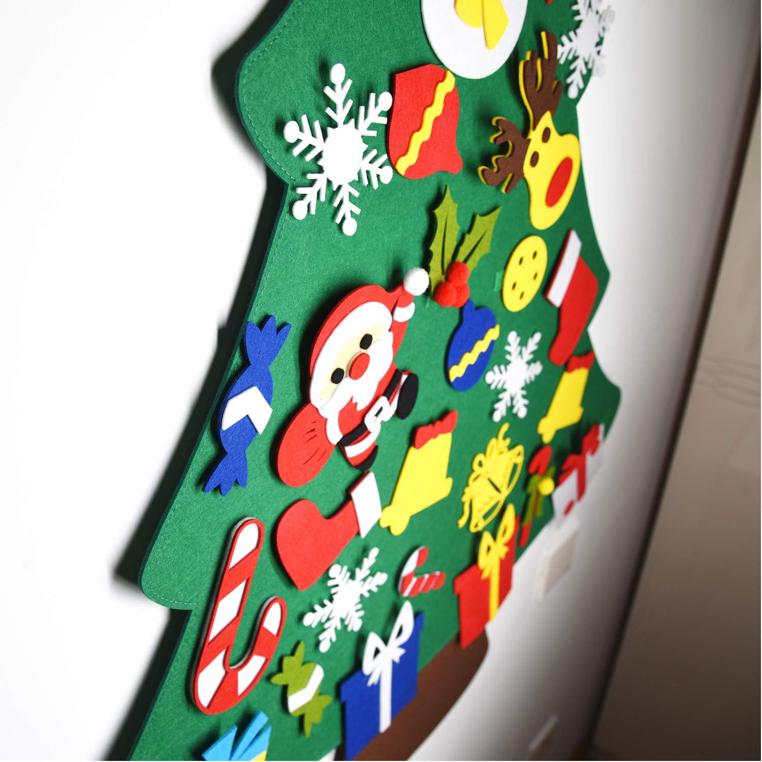 Felt Decoration Christmas tree non woven gift Felt Christmas tree children&apos;s puzzle DIY