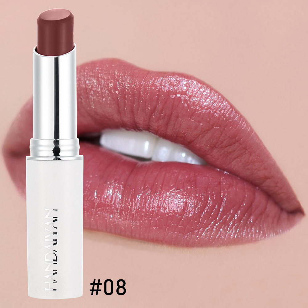 Women Red Lipstick lip Rouge Rose Moisten Lips Moisture Rose Red
