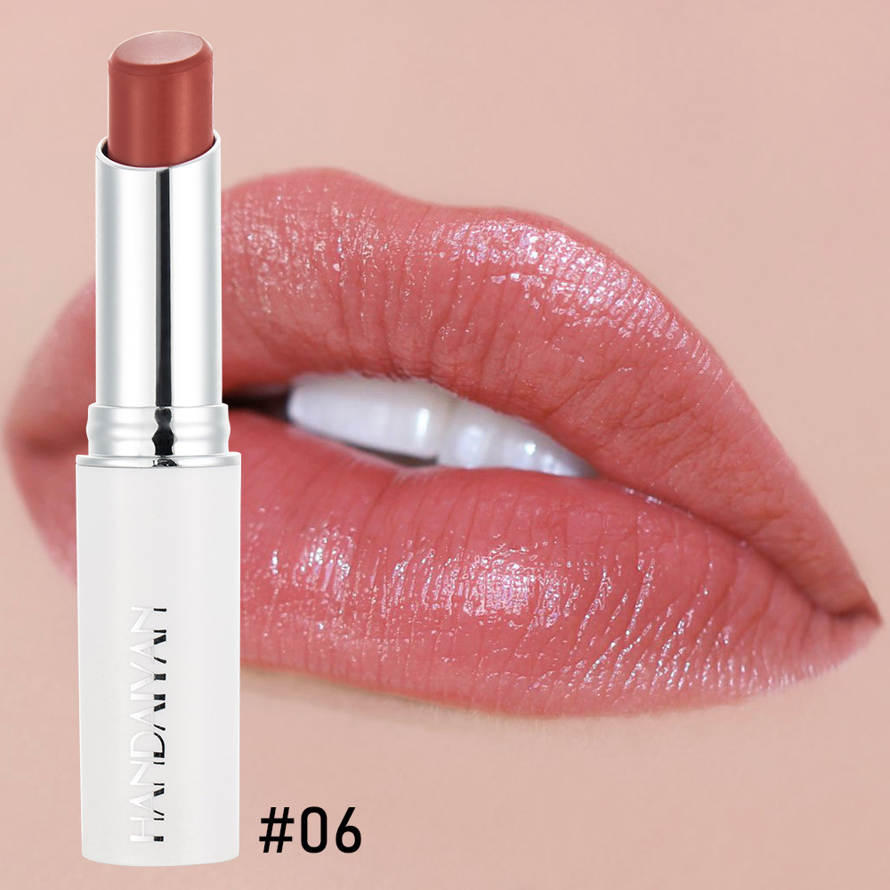 Women Red Lipstick lip Rouge Rose Moisten Lips Moisture Rose Red