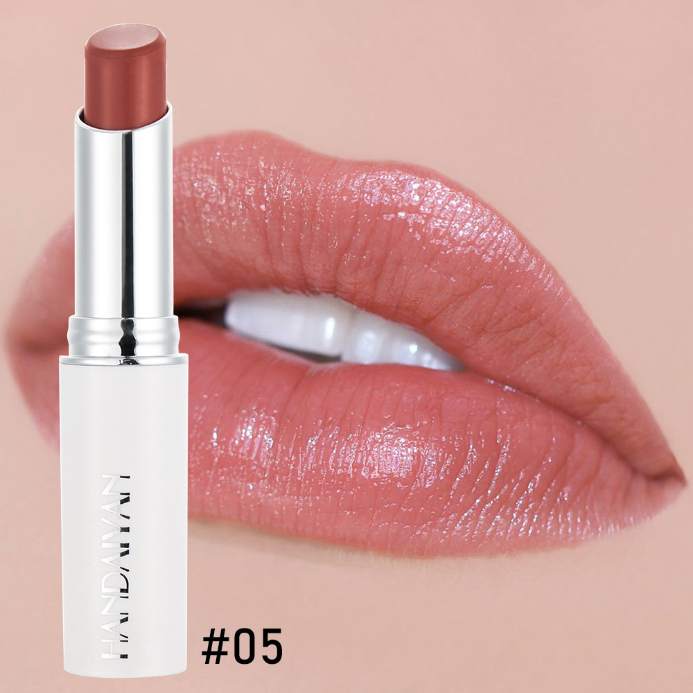 Women Red Lipstick lip Rouge Rose Moisten Lips Moisture Rose Red