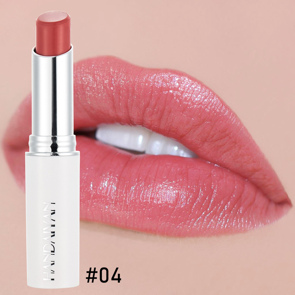 Women Red Lipstick lip Rouge Rose Moisten Lips Moisture Rose Red