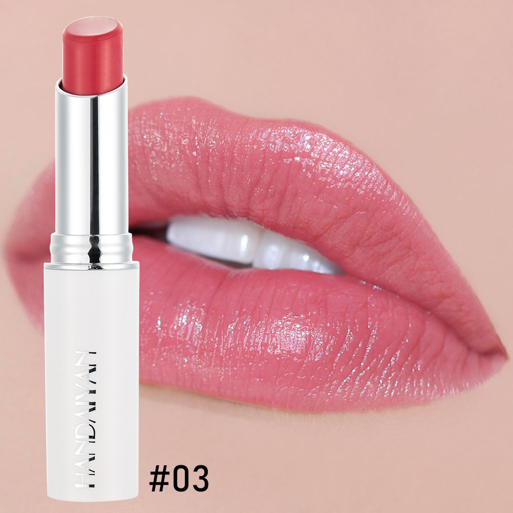 Women Red Lipstick lip Rouge Rose Moisten Lips Moisture Rose Red