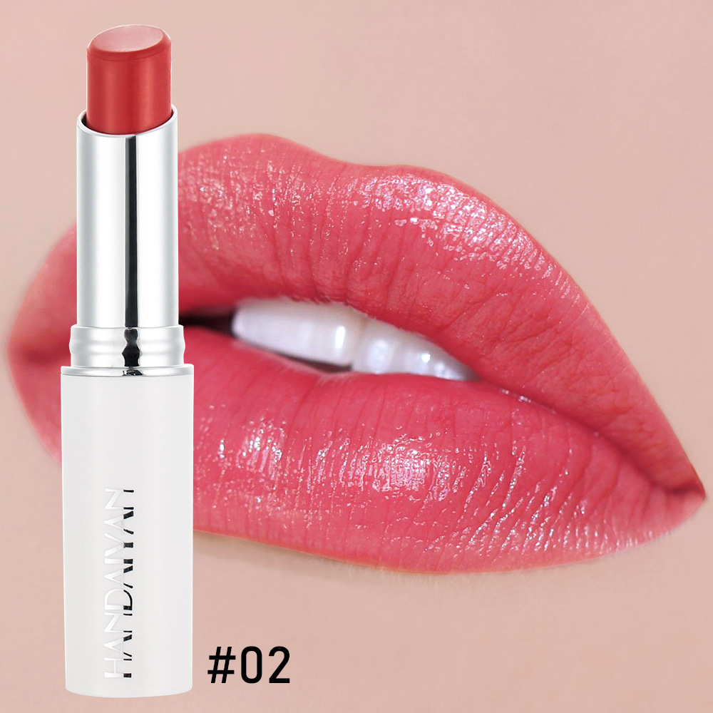 Women Red Lipstick lip Rouge Rose Moisten Lips Moisture Rose Red