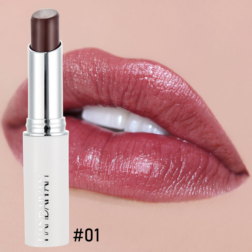 Women Red Lipstick lip Rouge Rose Moisten Lips Moisture Rose Red