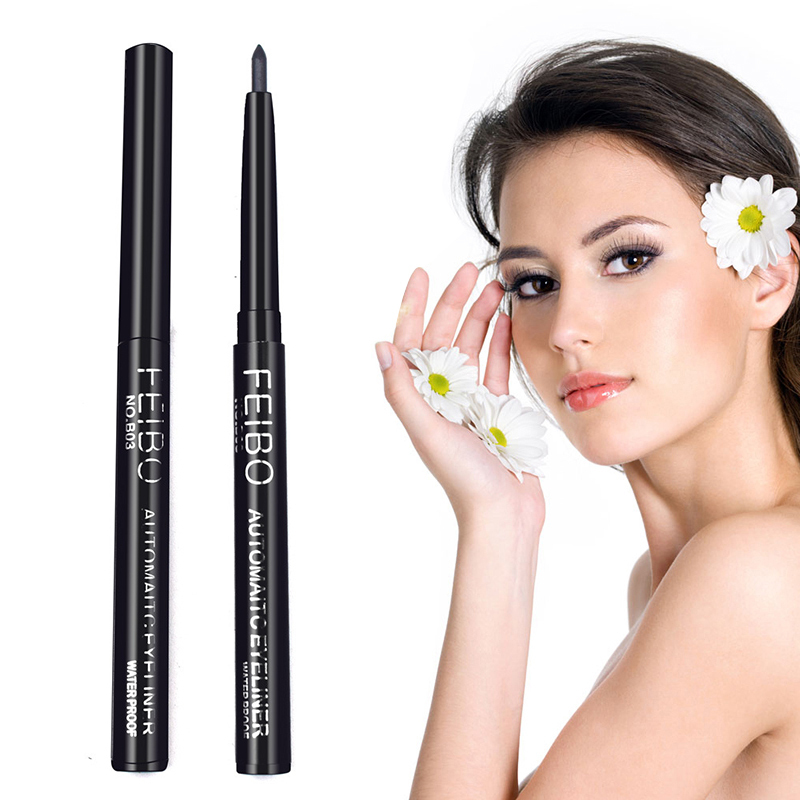 Black Automatic Eyeliner Long Last Sweatproof Waterproof Eye Liner Pencil Non-marking Eyeliner