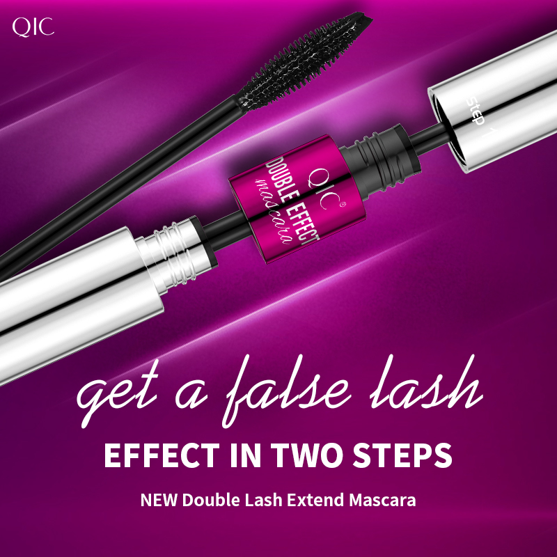 Two-in-one Dual-effect Water-proof Mascara Does Not Smudge Thick Curls And Stretch