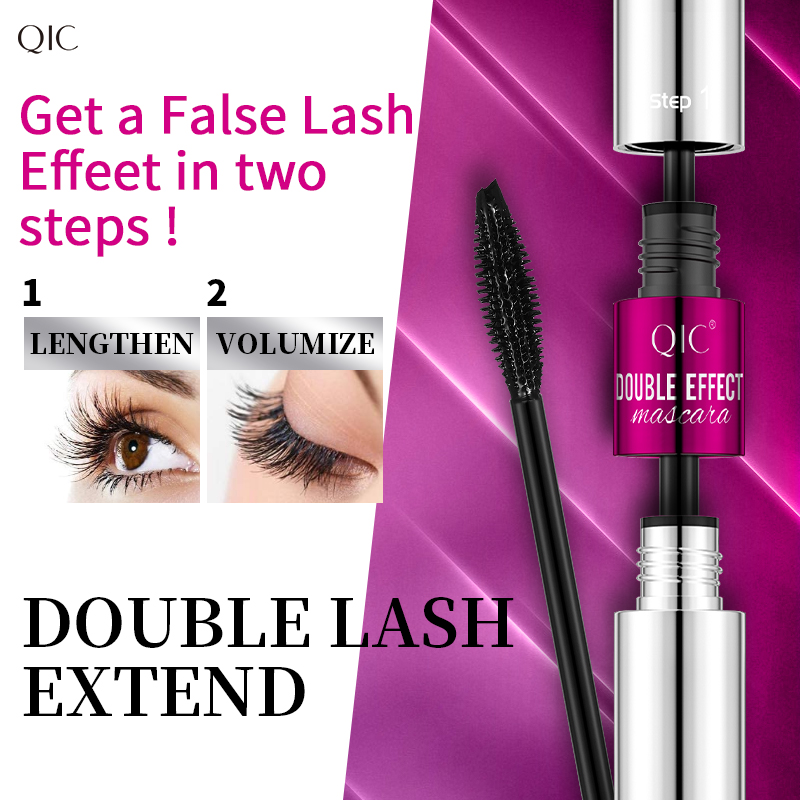 Two-in-one Dual-effect Water-proof Mascara Does Not Smudge Thick Curls And Stretch