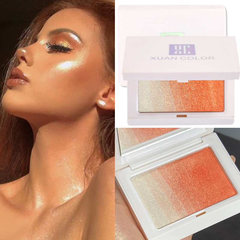 XUAN COLOR European and American style gradual gradient blush one pan baking powder makeup