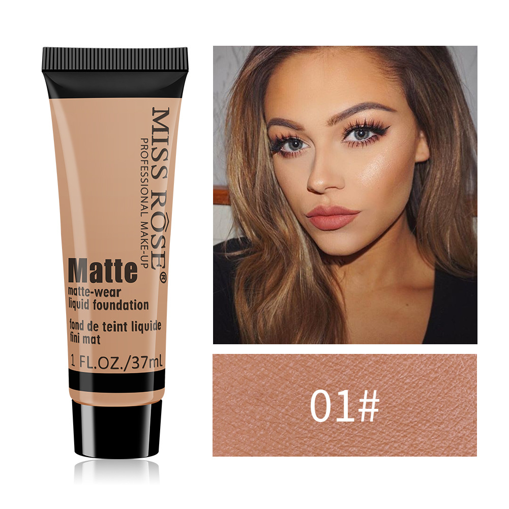 New matte waterproof concealer oil control foundation cream refreshing moisturizing long-lasting