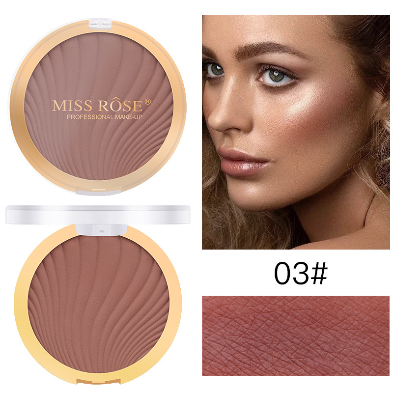 MISS ROSE Makeup Monochrome Matte Brighten Complexion Rouge Nude Makeup Natural Repair Blush