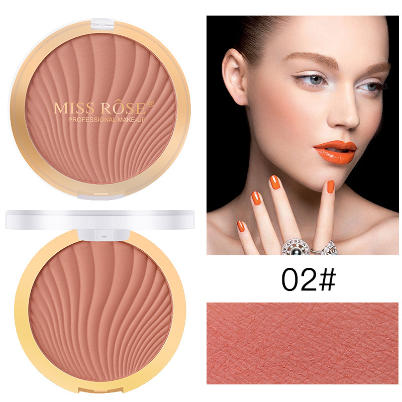 MISS ROSE Makeup Monochrome Matte Brighten Complexion Rouge Nude Makeup Natural Repair Blush