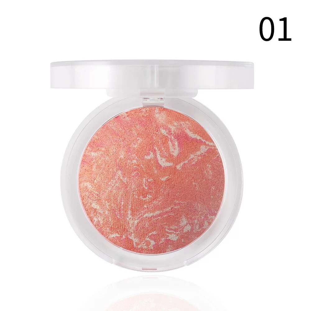 High gloss blushing plate European and American makeup beaded baking powder blushing plate