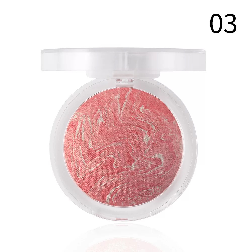 High gloss blushing plate European and American makeup beaded baking powder blushing plate