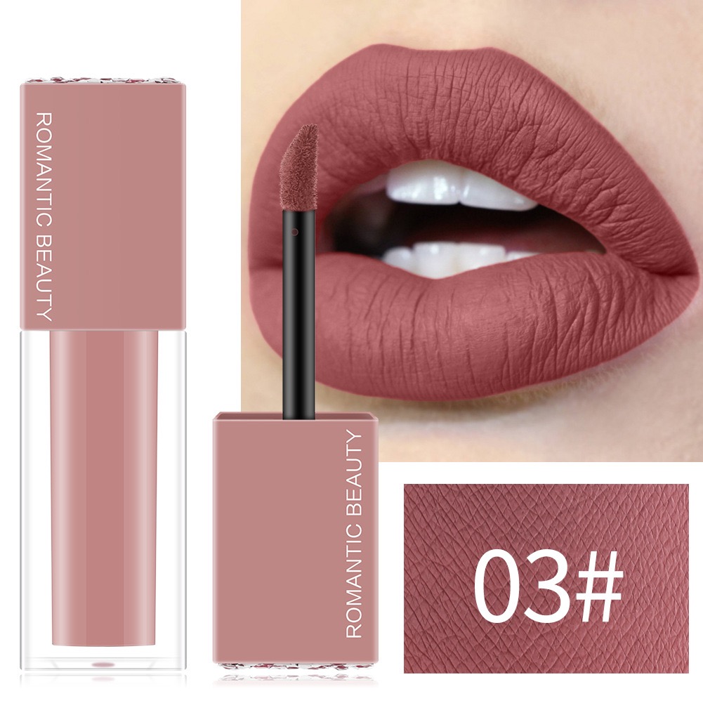 Romantic Beauty Lipstick - European and American makeup waterproof, non-touch cup matte lip