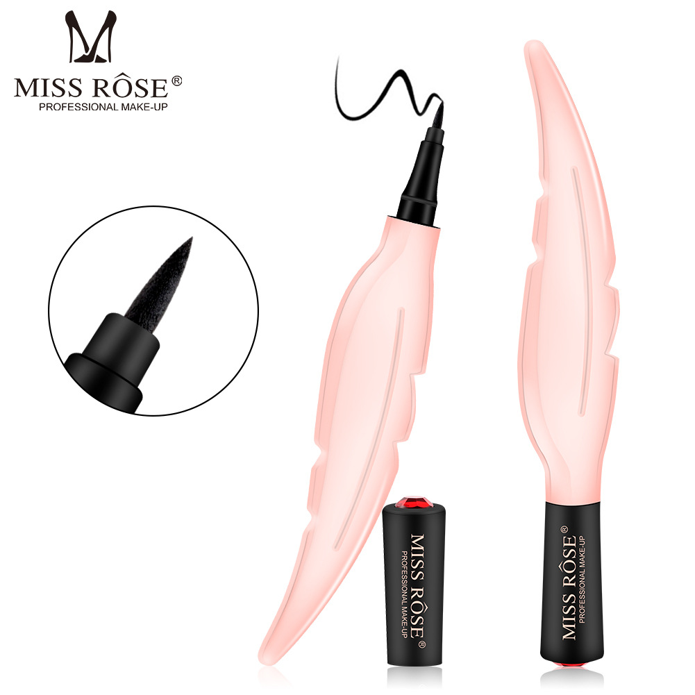 Waterproof, not easy to smudge, long-lasting liquid eyeliner, thin leaves, black eyeliner