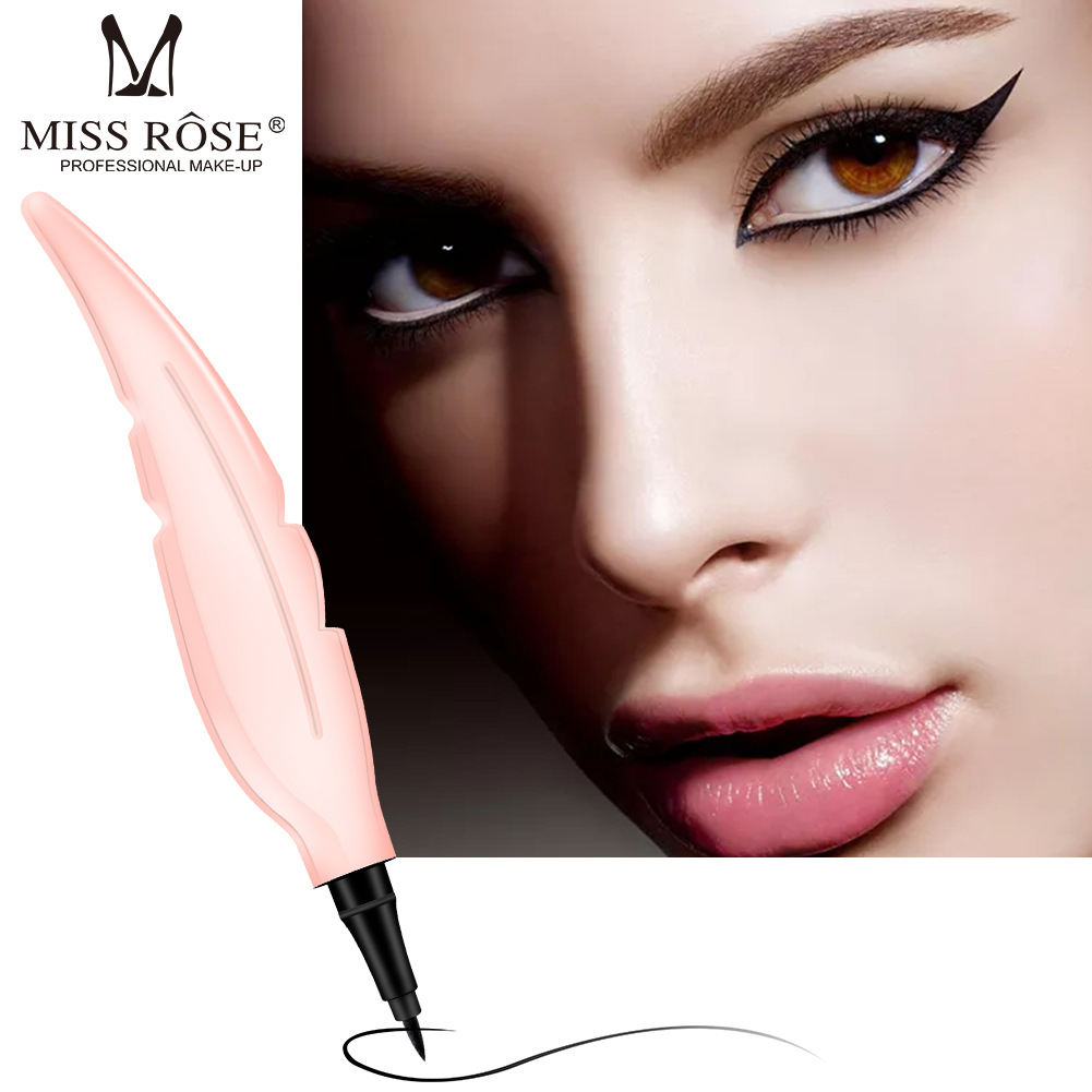 Waterproof, not easy to smudge, long-lasting liquid eyeliner, thin leaves, black eyeliner