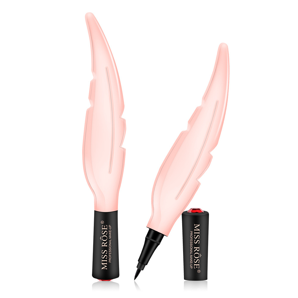 Waterproof, not easy to smudge, long-lasting liquid eyeliner, thin leaves, black eyeliner