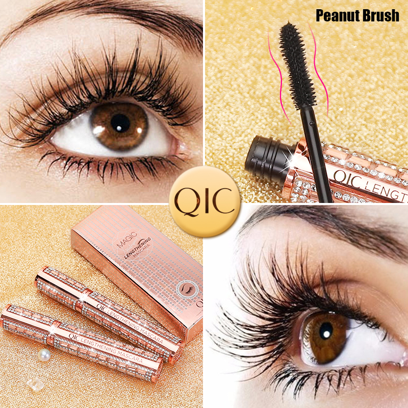 Rhinestone Mascara, Curling Eyelashes, Black base, Non-smudge, Long, Thick, Waterproof Shape