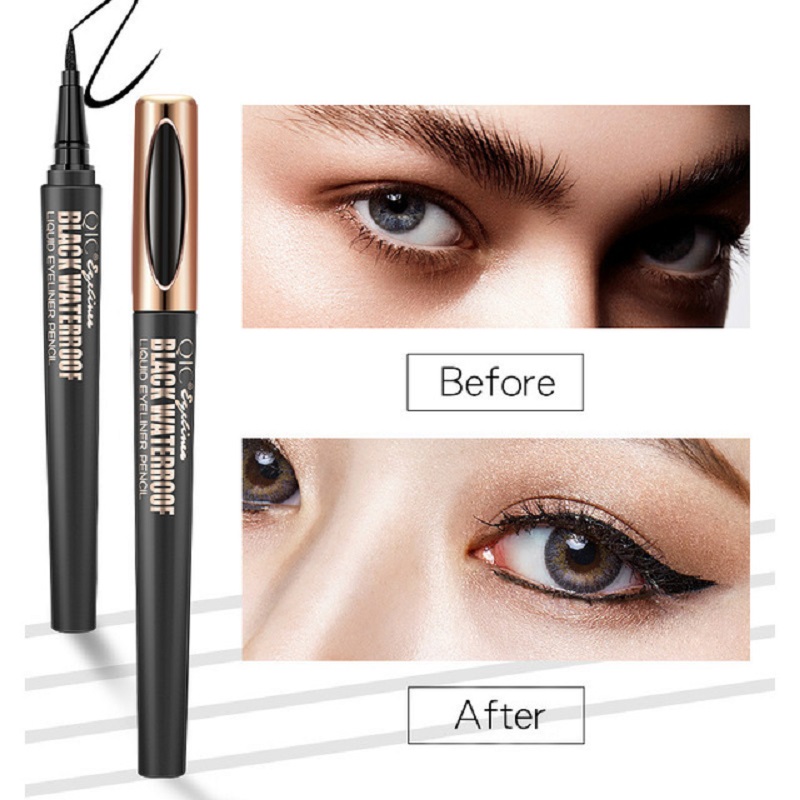 Cosmetics QIC Liquid Eyeliner Quick Dry Thick Black Eyeliner Smooth Not Dizzy Makeup Pen Beauty